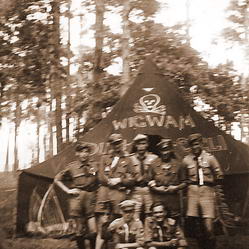 05.07-30.07.1947 - obóz letni Hufca w Nowej Wsi Podgórnej nad Wartą