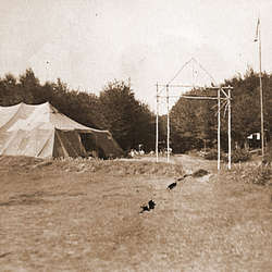 Ogólny widok obozu w Perejnach