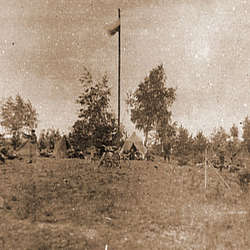 Ogólny widok obozu w Sokolnikach