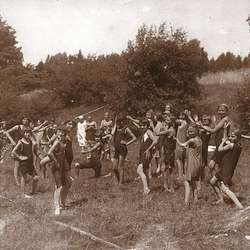 drużyna Szkoły Wydziałowej - obóz w Sierakowie lipiec 1926 r.