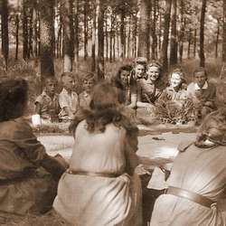 na obozie w Orzechowie - 1946 r.