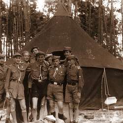 obóz harcerski w Rusinowie - 1947 r.